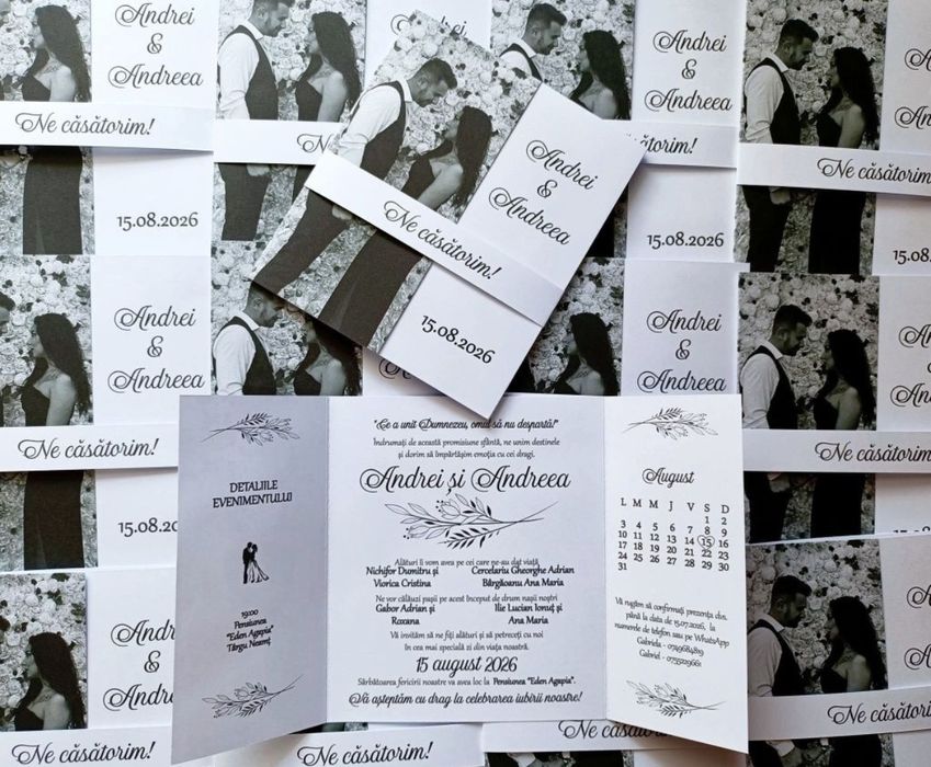 Invitații evenimente / invitații botez / invitații nunta / plicuri bani / marturii magnetice botez - LA COMANDA