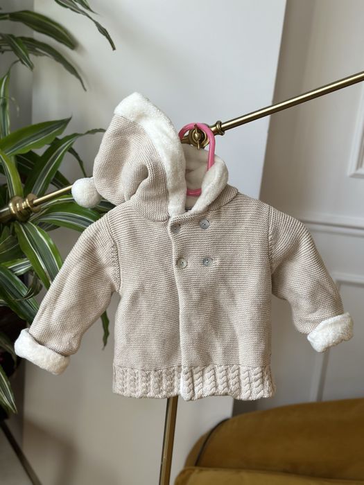 Cardigan Lux Tartine et Chocolat, casmir+matase+bumbac, 1 an