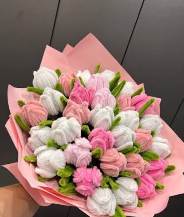 Букет из цветов ручная работа