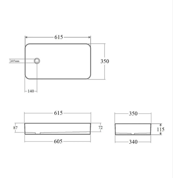 Раковина чаша накладная