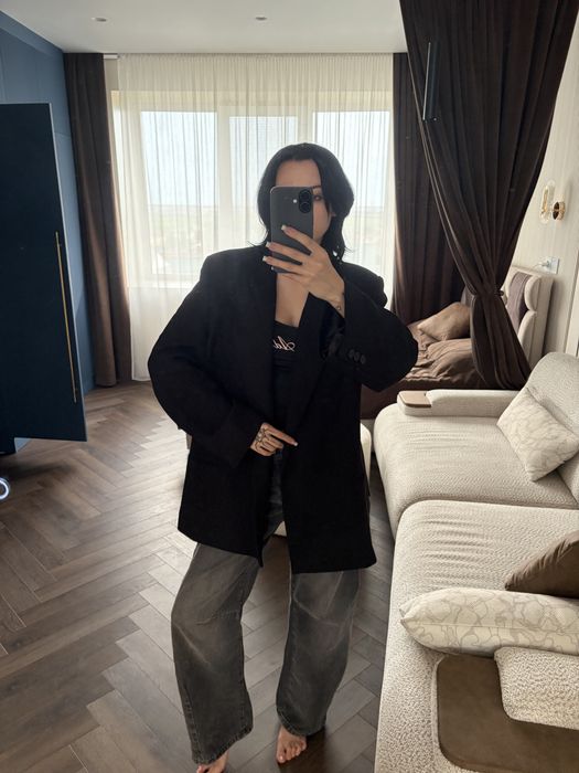 оверсайз пиджак zara