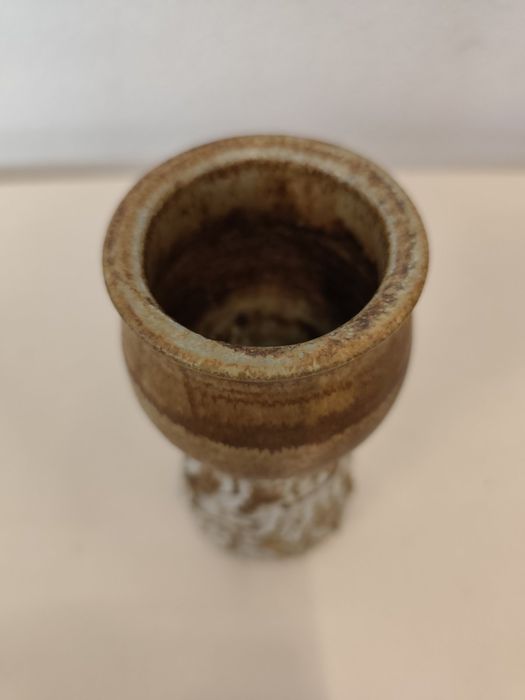 Шведска арт керамична ваза/свещник, EGO Stengods Ateljé –