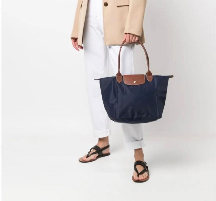 Сумка шоппер синего цвета