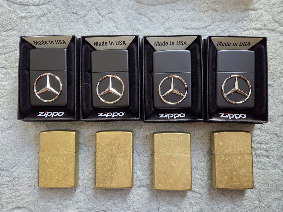 Bricheta ZIPPO Mercedes Benz / SOLID BRASS