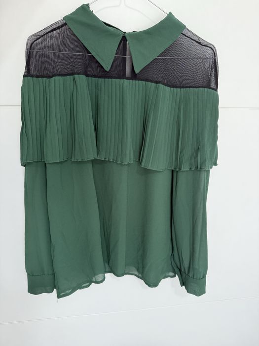 Camasa eleganta- voal verde - noua, fara eticheta