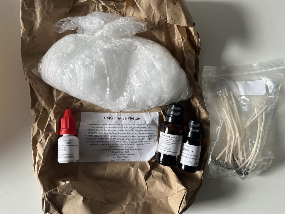 Форми за свещи или сапун и материали