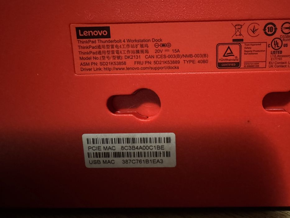 Workstation Dock Lenovo ThinkPad Thunderbolt 4 HDMI