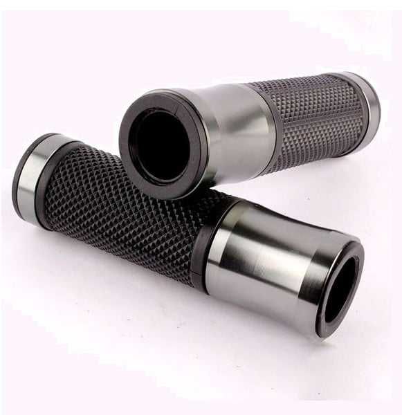 Mansoane Scuter Manere Moto Cauciuc Metal Gri NOI