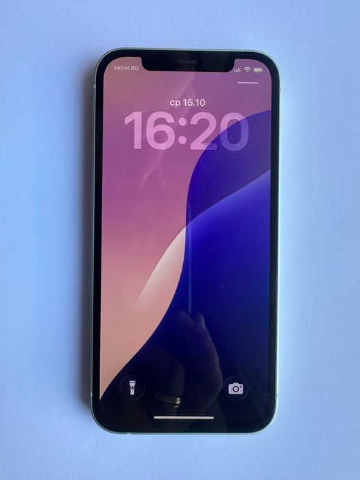 КАТО НОВ !!! iPhone 12 - Зелен - 64GB - Отключен - 100% БАТЕРИЯ !!!