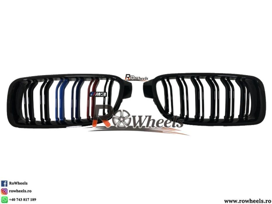 Grila BMW Glos Black TRI culor BMW seria3 F30 F31