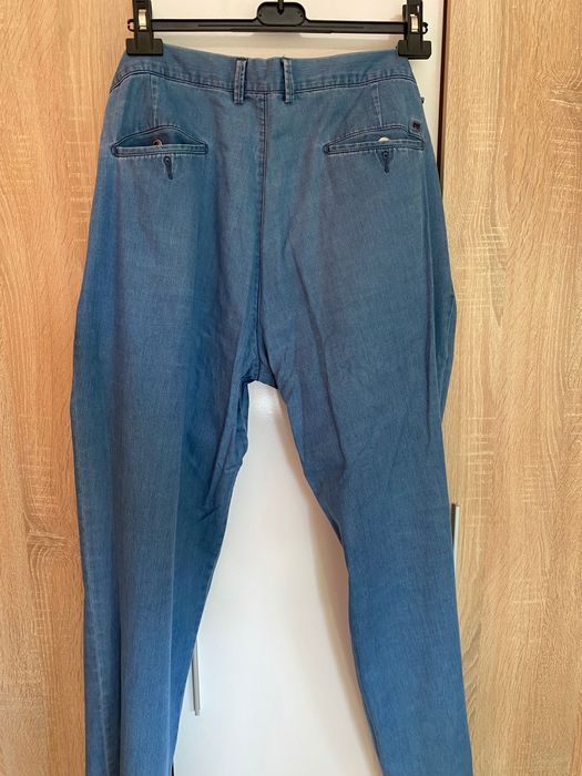 Мъжки спортно елегантен панталон тип дънки размер 56