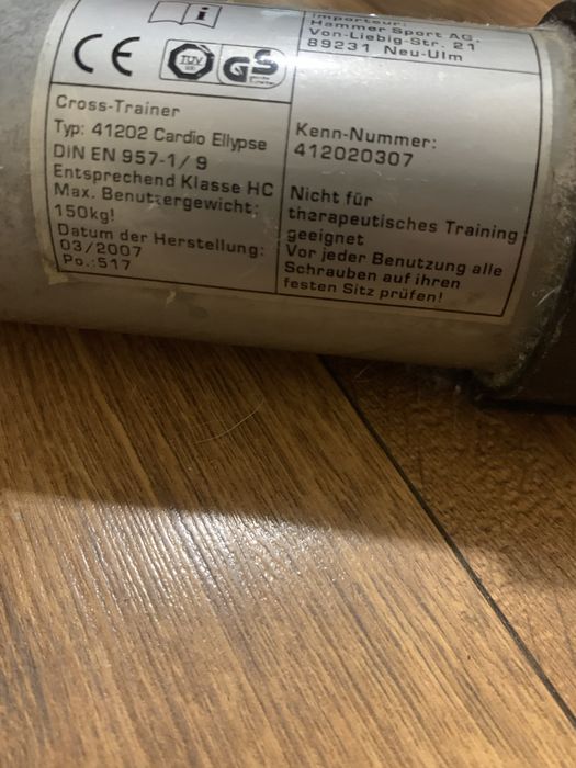 Кростренажор HAMMER SPORT AG Cardio Ellypse