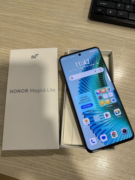 Honor Magic6 Lite, 8GB RAM, 256GB, 5G, Black, Impecabil/CA NOU!!!