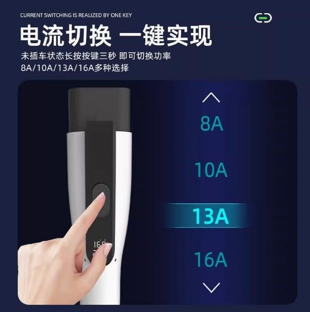 Зарядка электромобиля ROMADA 1.5-7 кВт. 6,8,10,13,16,24,32А. 220в.