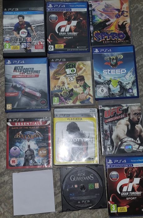 Диски Sony playstation 3и ps4