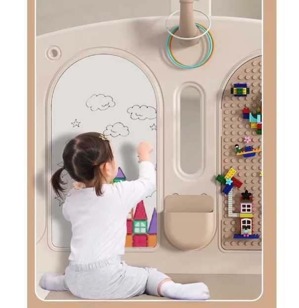 Pachet loc de joacă copii: Țarc / Garduleț Nichiduta 200x160 cm + Covor Puzzle XXL 270x210 cm