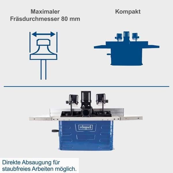 Masina de frezat Scheppach HF60 1,5 kW