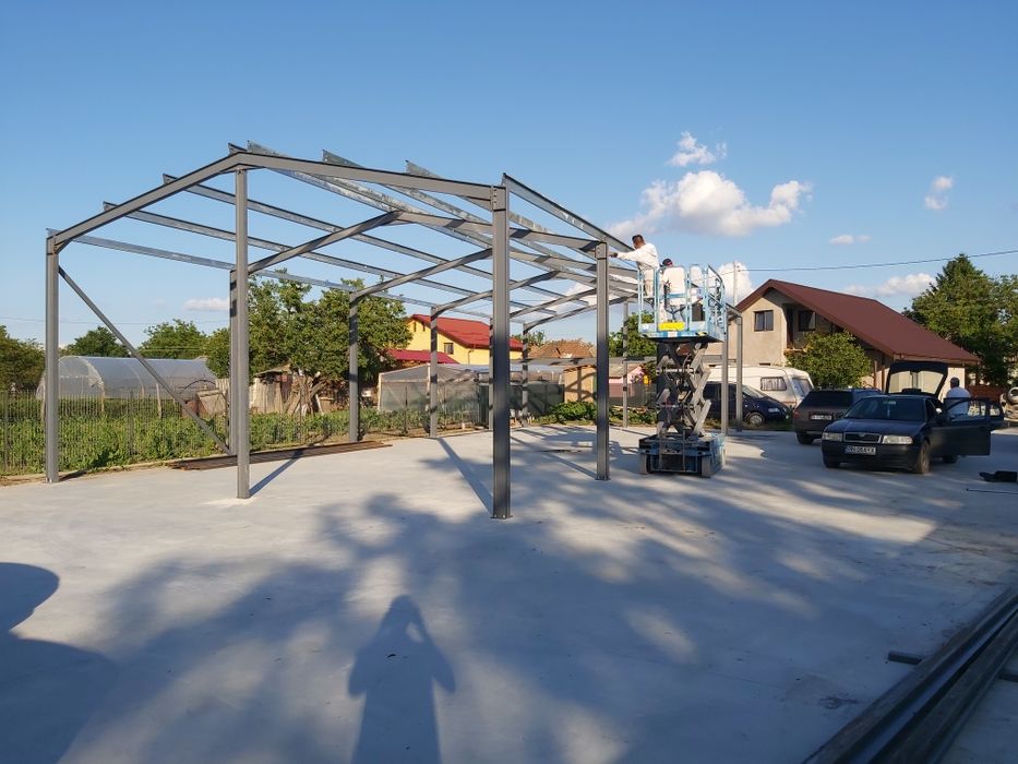 Hala structura constructie 8x15m noua demontabila