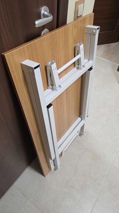 Сгъваемо бюро(маса) бяло и дъб 100х60см