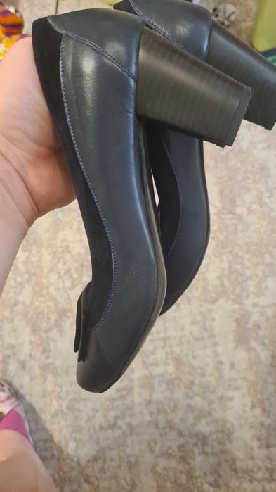 Pantofi de dama bleumarin piele 38