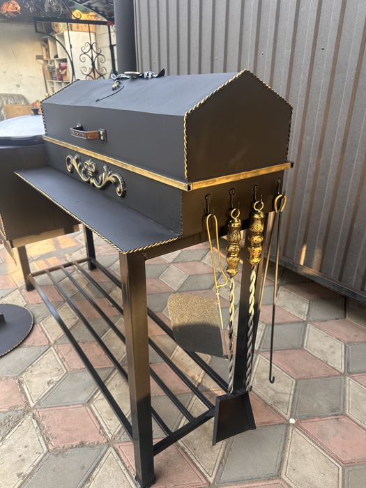 Печь мангал барбекю шашлык 3в1