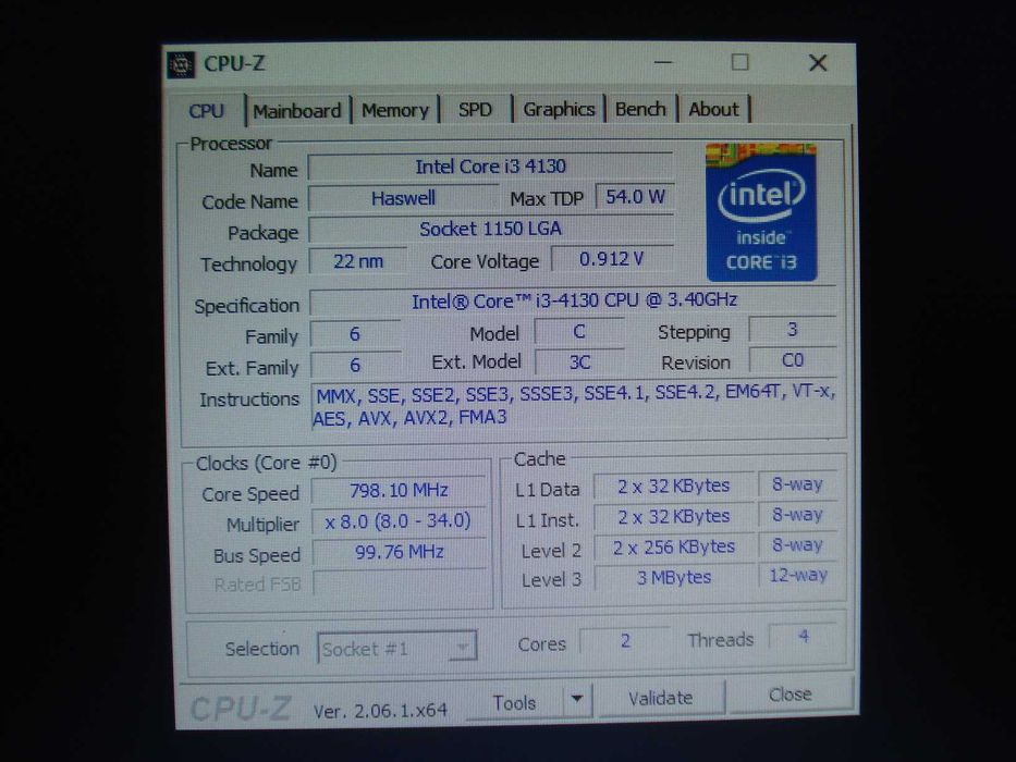 Procesor intel core i3 4130 3.4ghz 4 core sk 1150