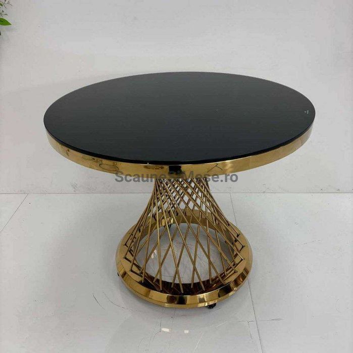 Masa Tort Luxury, Pentru Prezentarea Tortului, Baza Spirala Aurie