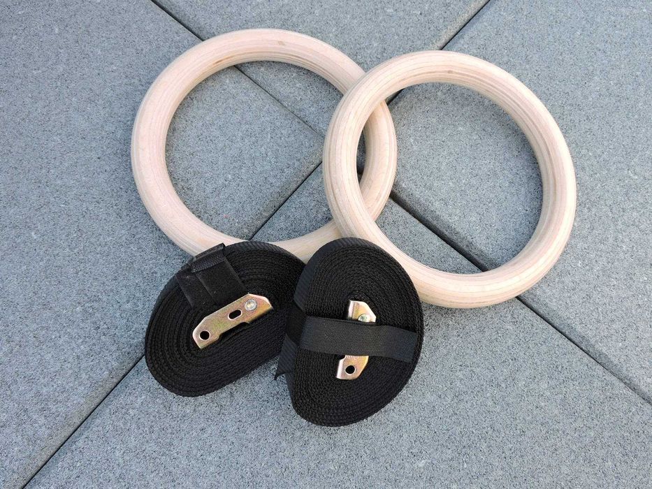 Гимнастически Дървени халки за Кросфит, CrossFit, Фитнес