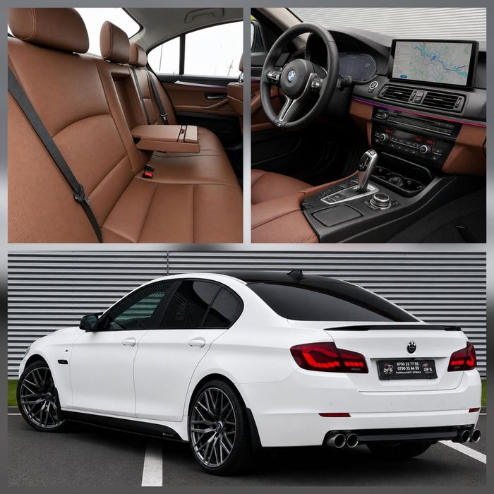 Vand BMW Seria 5 F10 2.0D inmatriculata RO automata M Pachet ceasuri digitale posibilitate rate leasing finantare urgent TVA inclus deductibil