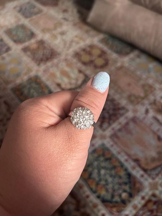 Кольцо женское серебро