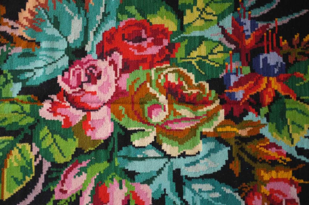 covor vechi antic traditional moldovenesc basarabean manual 320x168 cm