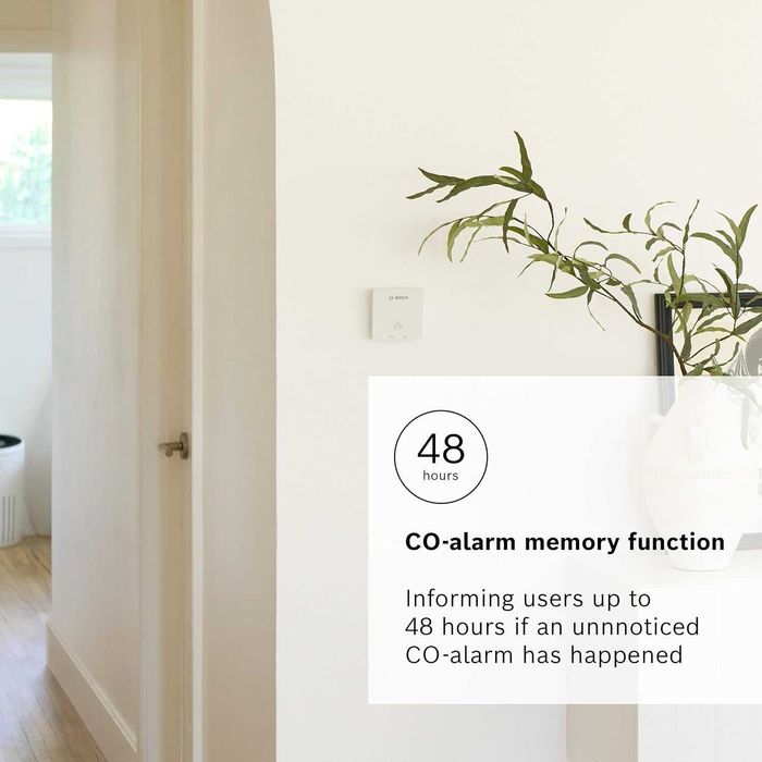 Detector Monoxid de Carbon Bosch D-CO Senzor CO Baterie 8 ani Nou