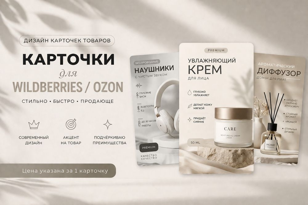 Карточки для маркетплейсов