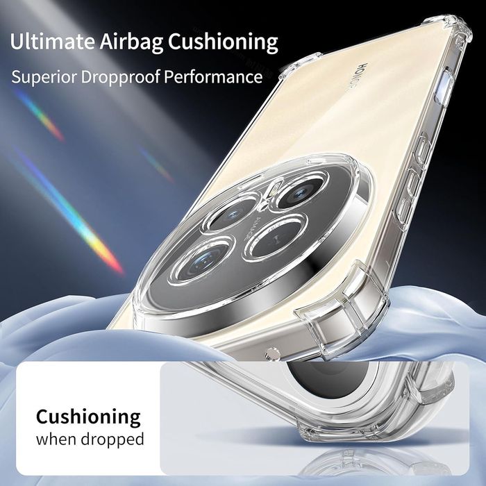 Прозрачен силиконов удароустойчив кейс за honor magic8 pro със защита