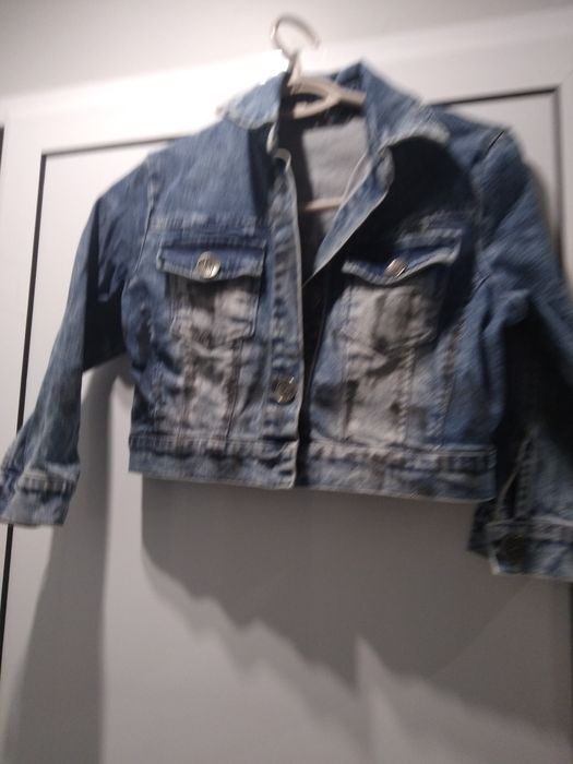 Дамско дънкови яке късо