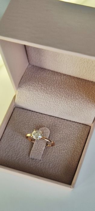 Inel,rafinat,diamant Natural,1C RosePinkGold , Round Brilliant
