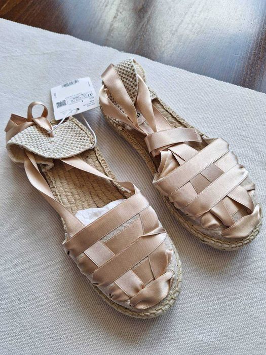 Еспадрили с връзки MANGO KIDS