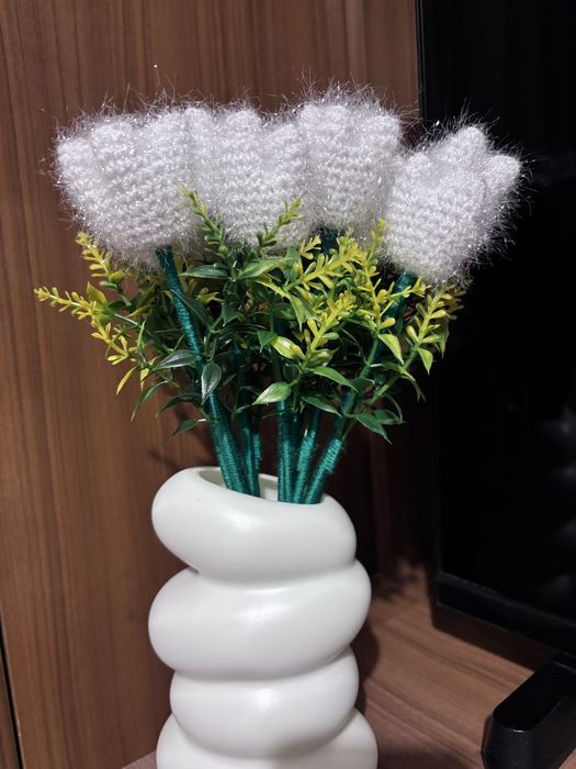 Ръчно плетени цветя