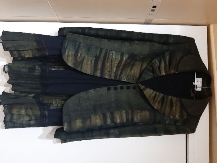 Уникален Костюм "Яша Фешън"-САКО и ПОЛА Дълга с Декорации Дантела!НОВ!