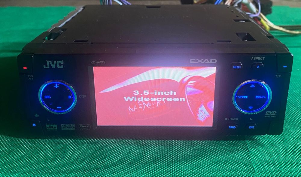 CD/Dvd player auto JVC Kd Avx 2-adaptor BT Usb