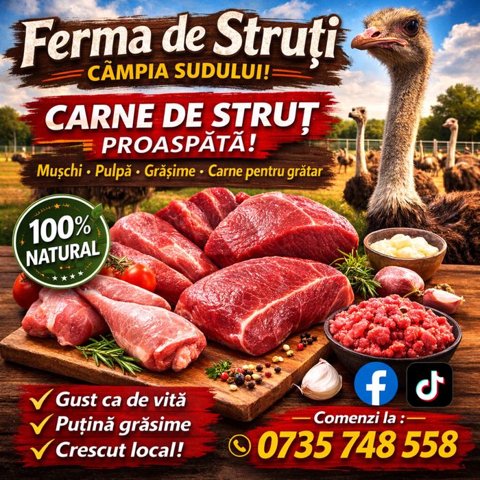 Vindem carne de strut