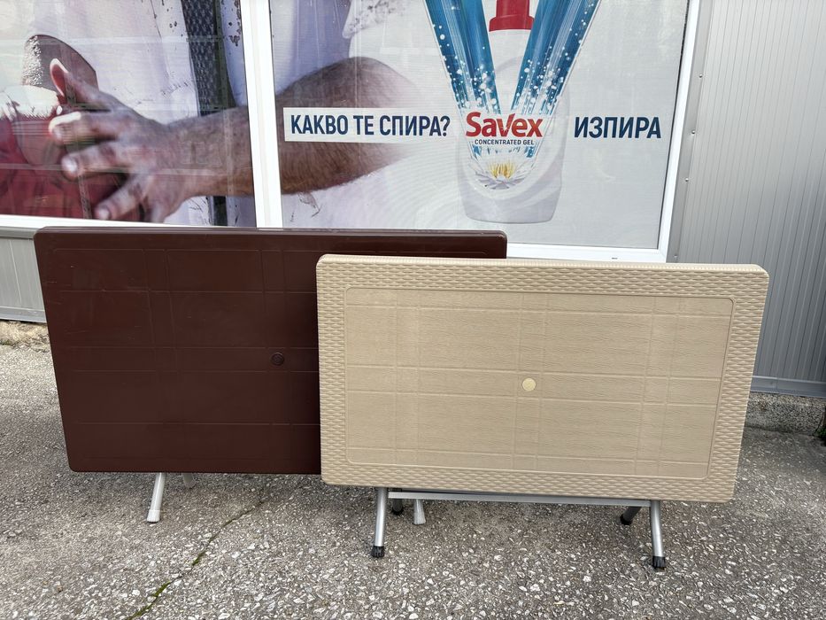 Пластмасови градински маси ратан 120х70см