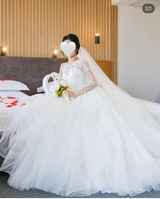 Свадебное платье, нежное