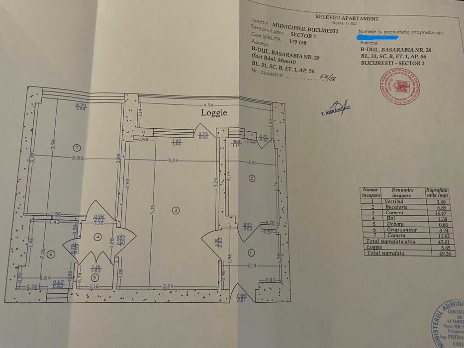 Proprietar – 2 Camere Renovat recent, Etaj 1, Bd. Basarabiei (Bloc Reabilitat Termic)