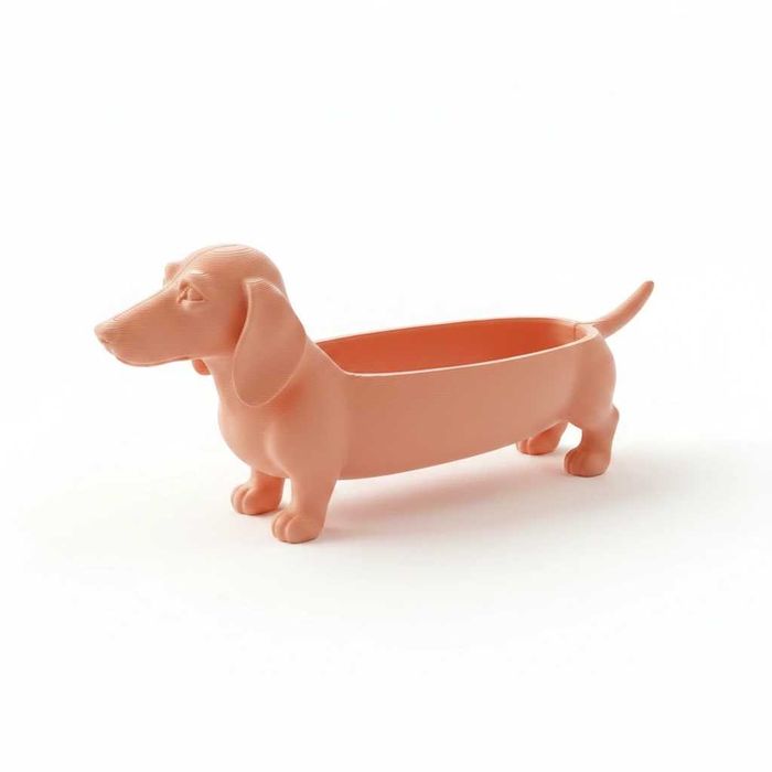 Ghiveci Dachshund pentru plante mici imprimat 3D