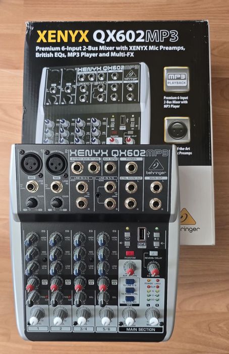 Mixer  Behringer  Xenyx qx602 mp3