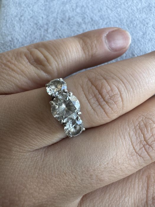 Inel din argint si cubic zirconia