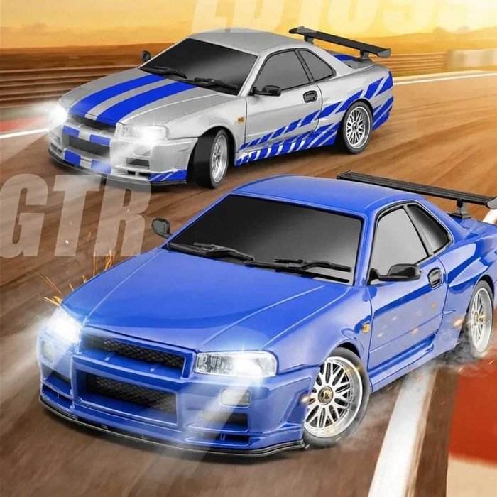 Про RC Drift Кола с Дистанционно Fast & Furious Nissan Skyline R34