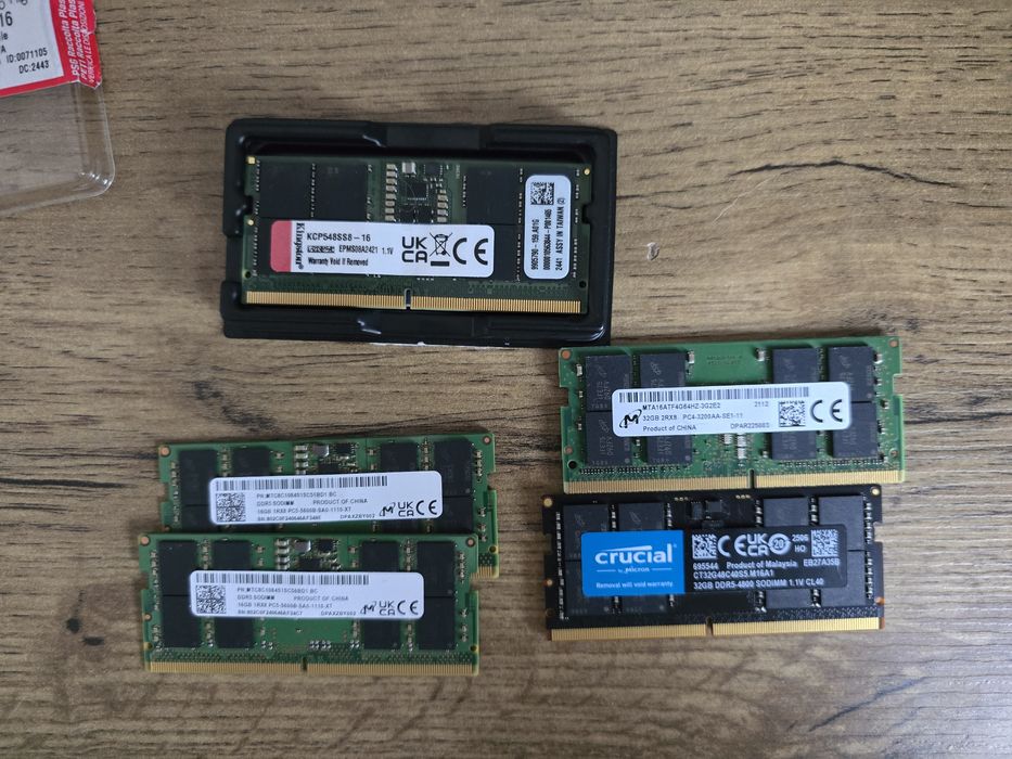 Ram DDR5 Laptop 16, 32gb si ddr4 laptop