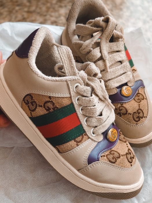 Крутые кроссовки Gucci для стиляги 33 размер